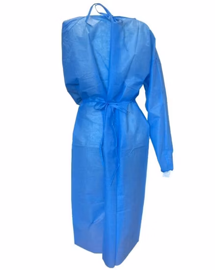 PP+PE ISOLATION GOWN,BLUE,30GSM
XL, 120 X 140CM
