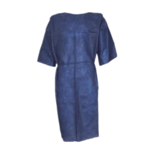 PP PATIENT GOWN, DARK BLUE,SHORT SLEEVES 28GSM115 X 140CM,SLEEVE 25CM