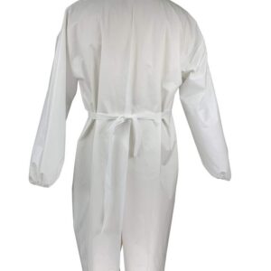 PP ISOLATION GOWN, WHITE, 20GSMXL,120 X 140